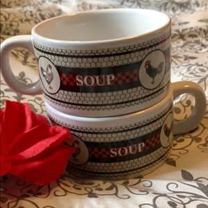 Houston Harvest set of 2 soup/cereal cups